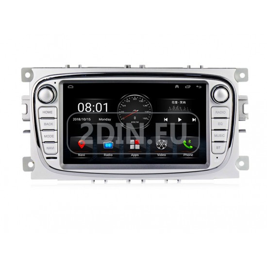 FORD Mondeo, Focus, S-Max, C-Max, Galaxy - 7" МУЛТИМЕДИЯ / Навигация android 16 светлосива
